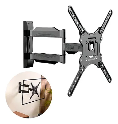 Suporte Para Tv Articulado Com Inclinação Multivisão Mi-3260 32" à 60" Preto Para Parede