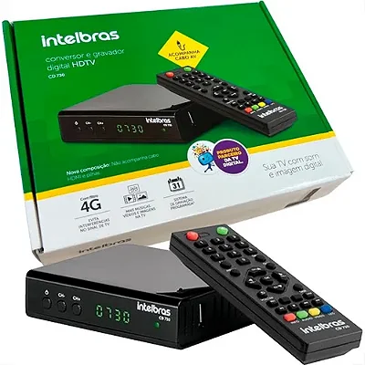Conversor Digital Intelbras CD 905 Com Gravador Para TV