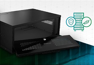 Mini Rack Montado Mrm 337 3u 370mm Cftv Intelbras Parede 3U  19” x 370 mm