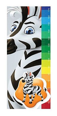 Adesivo Decorativo Régua Infantil - Zebra