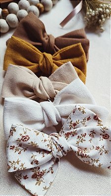 Laços em linho misto (5 unidades)