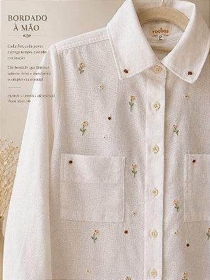Camisa feminina Margarida Tradicional