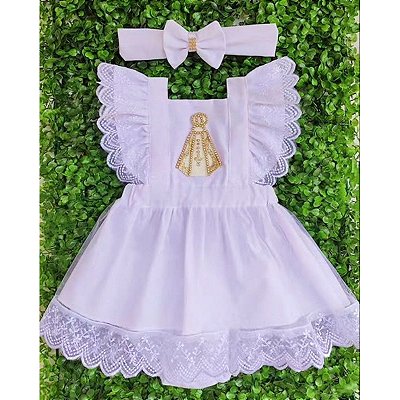 Vestido Temático Infantil Rosa Claro Fazendinha