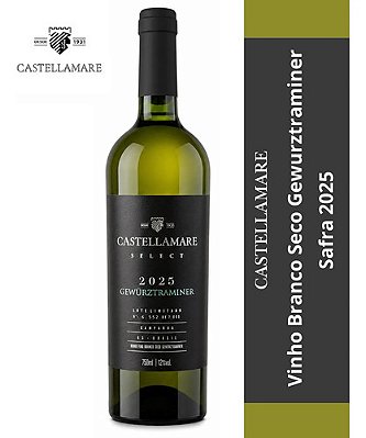 Vinho Castellamare Select 2025 Gewurztraminer Branco Seco