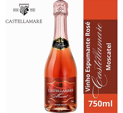 Vinho Espumante Moscatel Rosé Castellamare 750ml Festa