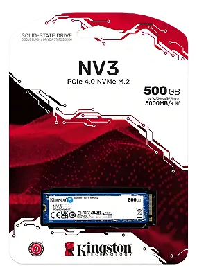 SSD Kingston NV3 500GB NVMe M.2 PCIe 4.0-SNV3S500G
