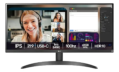 Monitor LG UltraWide 29WQ500B-B 29” WFHD IPS 100Hz Preto