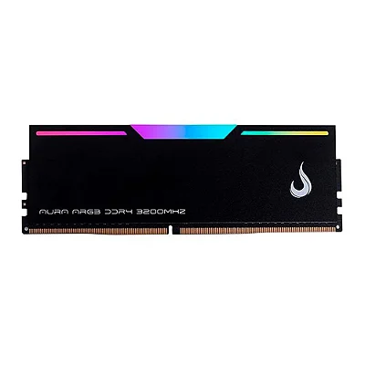 Memória RAM Rise Mode Aura 16GB DDR4 3200MHz CL19 ARGB Preta