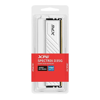 Memória RAM XPG SPECTRIX D35G RGB 32GB DDR4 3200MHz CL16 Branca