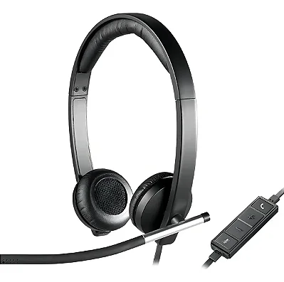 Headset Logitech H650e 981-000518 USB Estéreo