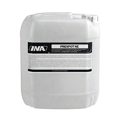 INA Prespot 20L Líquido Detergente Neutro Removedor de Manchas Pré-lavagem