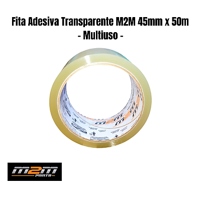 Fita Adesiva Transparente M2M 45mm x 50m Premium em Dracena