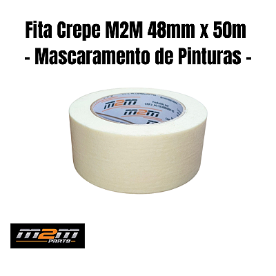 Fita Crepe M2M Parts 48mm x 50m Para Pintura em Dracena
