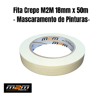 Fita Crepe M2M Parts 18mm x 50m em Dracena - Caixa fechada