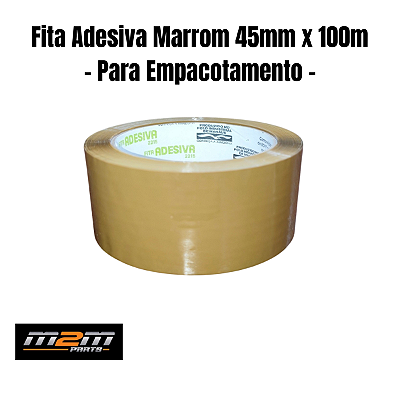Fita Adesiva Marrom M2M 45mm x 100m para Caixas em Dracena