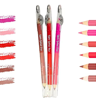 Lapis Labial Duo Com Apontador - Mia Make