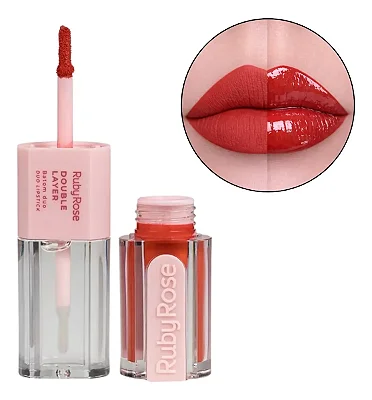 Batom Duo Matte - Double Layer - RUBY ROSE DL10