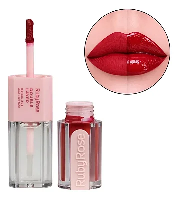 Batom Duo Matte - Double Layer - RUBY ROSE DL50