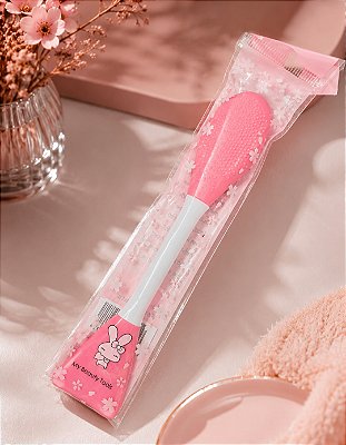 Espátula e Escova de Silicone para Limpeza Facial
