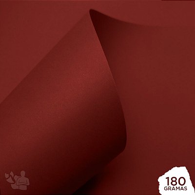 Papel Color Pop - Mimo - Vermelho Puro - 180g - 30,5x30,5cm