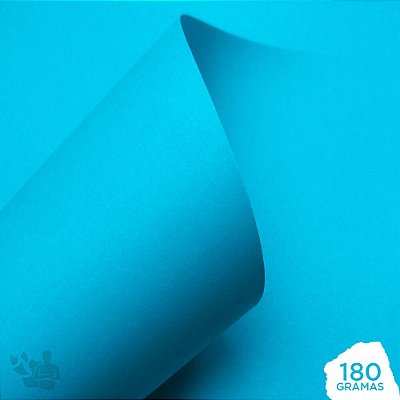 Papel Color Pop - Mimo - Azul Água - 180g - 30,5x30,5cm