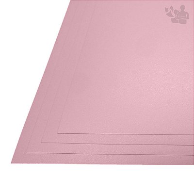 Papel Color Plus - Metálico - Ibiza - Rosa Bebê - 180g - A3 - 297x420mm