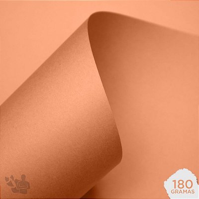 Papel Candy Plus - Laranja - 180g - A4 - 210x297mm