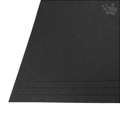 Papel Color Pop - Mimo - Preto Absoluto - 180g - A4 - 210x297mm