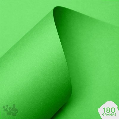Papel Color Plus - Buenos Aires - Verde - 180g - A4 - 210x297mm
