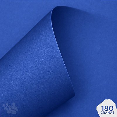 Papel Neon - 180g - Azul - A4 - 210x297mm