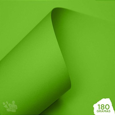 Papel Neon Plus - Verde - 180g