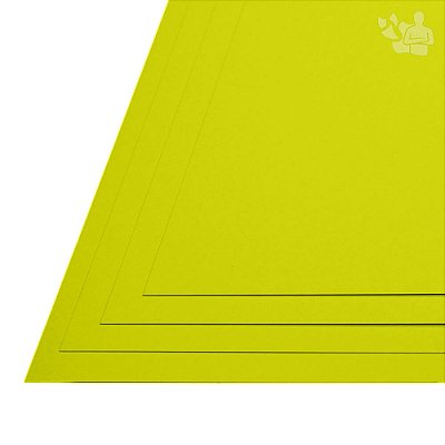 Papel Neon Plus - Amarelo - 180g