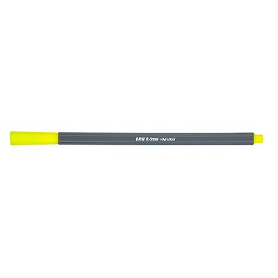 Caneta Hidrográfica - Fineliner BRW - 0,4mm - Amarelo Neon