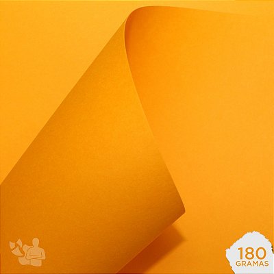 Papel Color Plus - Jamaica - Laranja Claro - 180g