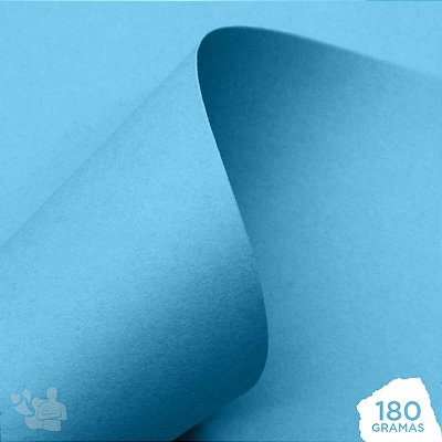 Papel Offset Colorido - Azul - 180g - A4 - 210x297mm