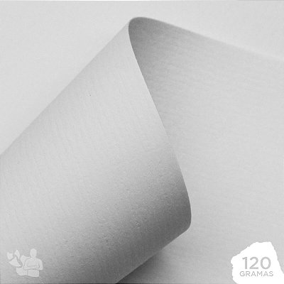 Papel Vergê - Branco - 120g - A4 - 210x297mm