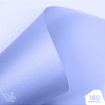 Papel Vegetal Perolizado - Azul - 180g - A4 - 210x297mm