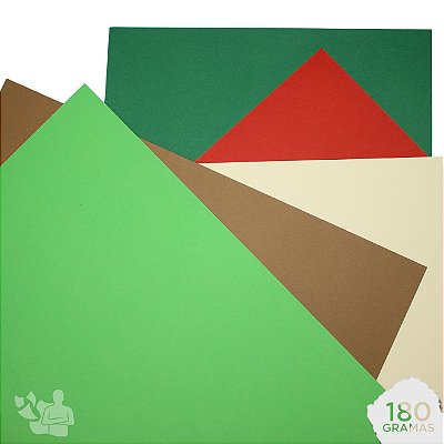 Kit Papel Color Plus - Natalino 01 - 180g