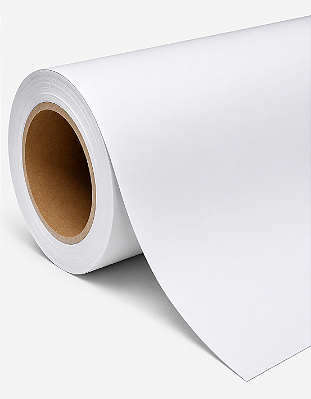 Vinil Adesivo Branco Fosco/Matte - Resistente à Água - Jato de Tinta - Bobina - 610mmX10m