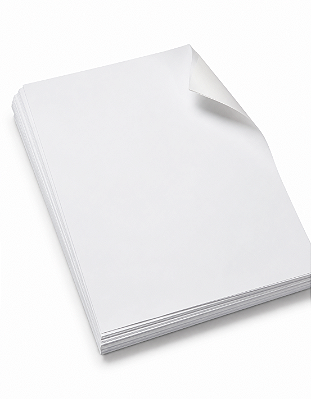 Vinil Adesivo Branco Fosco/Matte - 135g - Jato de Tinta - Resistente à Água - A3 - 297x420mm