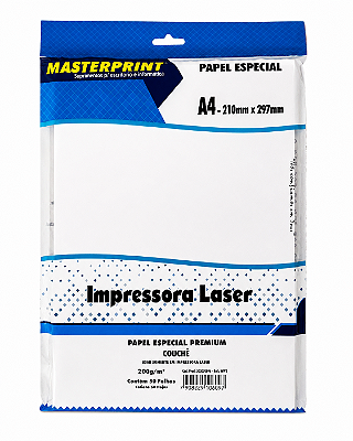 Papel Especial Premium Couchê - Masterprint - 200g - A4