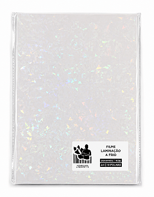 Filme para Laminação a Frio - Holográfico Diamante - 160g - A4 - 210x297mm