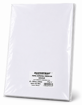 Papel Especial Premium Couchê - Masterprint - 200g - A3