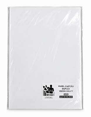 Papel Cartão - Duplex - Verso Kraft - 240g