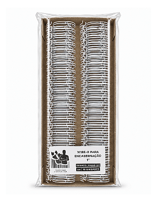 Wire-o para Encadernação - 1" - Passo 2x1 - Branco