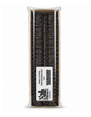 Wire-o para Encadernação - 7/8" - Passo 2x1 - Preto