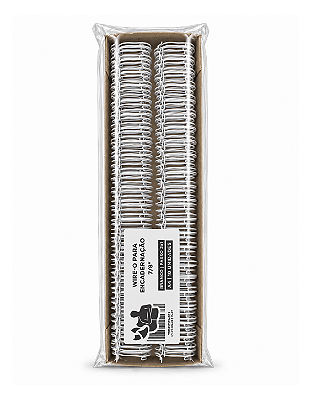 Wire-o para Encadernação - 7/8" - Passo 2x1 - Branco
