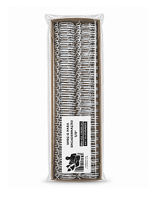 Wire-o para Encadernação - 3/4" - Passo 2x1 - Branco