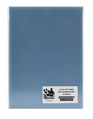 Capa PP para Encadernação - 0,30mm - Transparente Line - A4