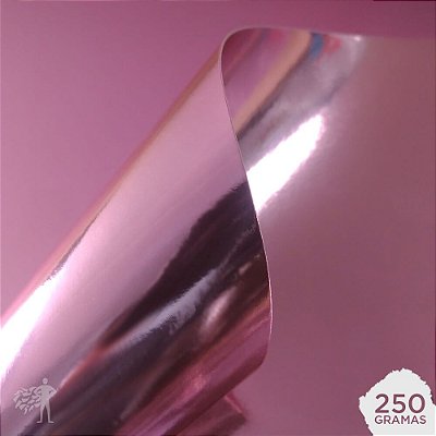 Papel Laminado - Lamicote - Rosé - 250g - A4 - 210x297mm